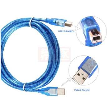 Vysokorýchlostné USB 2.0, Skener, Tlačiareň Kábel Pre Canon Epson Tlačiarne HP 1.8 m 3 m 5 m USB2.0 A-B Samec Synchronizovať Digitálne Dátový Kábel