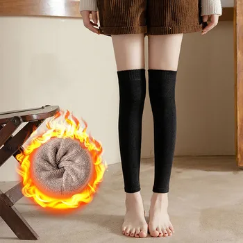 Horúce zimné antumn Žien pribrala Leg Warmers Lolita Dlhé Ponožky Teplé Pletené Návleky na Japonské Sladkosti Zimné Ponožky