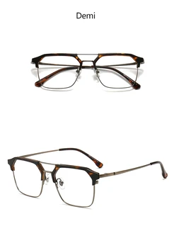 Veľká Veľkosť Glasse Rám Opticas Módne Okuliare Mužov Optician Sklá Dvojité Nosa Optician Anti-blue Ray Okuliare