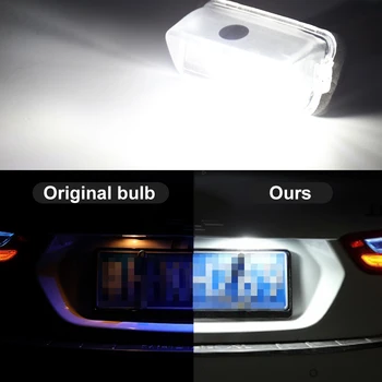 2 ks Xenónových Biele LED Číslo Auta špz Osvetlenie Príslušenstvo Lampy Canbus 12V Pre Toyota Corolla Camry Prius Yaris