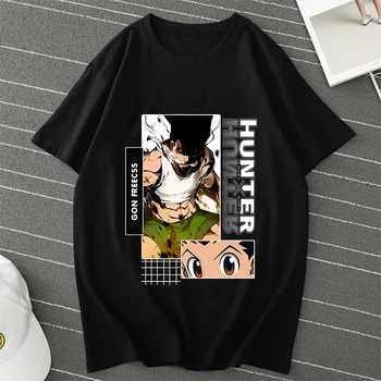 Hunter X Hunter Killua Zoldyck pánske Tričko Anime Bežné Tee Tričko pre Mužov Gon Freecss HXH Streetwear T-Shirt Camisa Streetwear