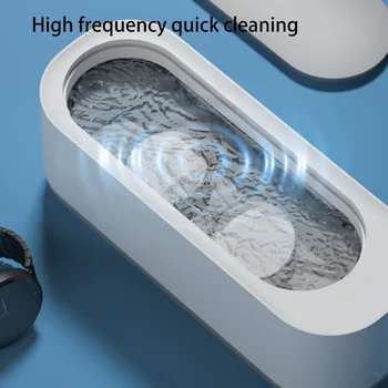 Ultrazvukové Čistenie Stroj 45000Hz Vysoká Frekvencia Vibrácií Umývanie Čistič na Umývanie Šperky, Okuliare, Hodinky Krúžok Protézy Cleaner