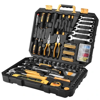 Nová nízka cena 208 Dielna súprava Náradia,domácim Ruky Tool Kit Auto Repair Tool Box s Plastovými Toolbox Prípade Skladovania
