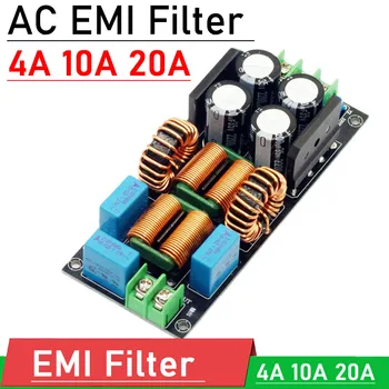 4A 10A 20A AC EMI POWER Filter EMC 110V 220V Očistiť moc RFI DC izolant čistenie filtra hluku PRE audio dekodér Zosilňovač