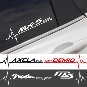 2 ks Auto Okno Vinylové Nálepky, Nálepky Príslušenstvo Pre Mazda Mx5 Demio Miata Axela Ms