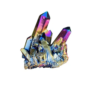 50g Prírodného Aura Rainbow Titánu, Bizmut, Kremeň Klastra Drahokam Vzoriek VUG Liečivých Minerálnych Rock Stone Domova