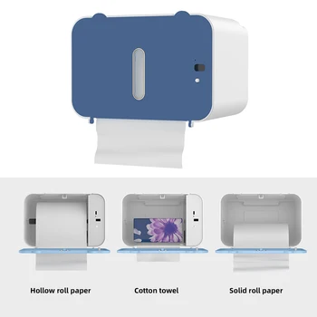 Indukčné Toaletného Papiera Držiak Police Automatické Paper Out Wc Papier, Stojan Na Stenu Dávkovač Na Toaletný Papier Tissue Úložný Stojan