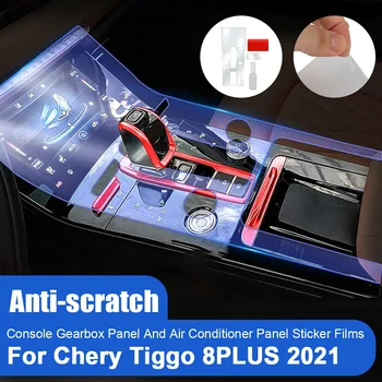 Pre Chery Tiggo 8 Plus 2021 Auto Konzoly Prevodovka Panel Film Transparentné TPU Salon Rám, Kryt Nálepky Pásy