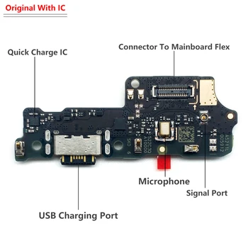 Pôvodné Novú Nabíjačku Doske PCB Flex Pre Xiao Redmi 10C Port USB Konektor Dock Plnenie Stužkový Kábel