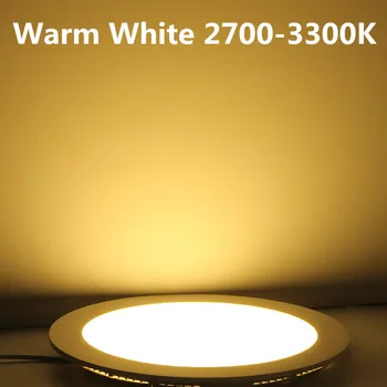 LED Downlight Stmievateľné 3W 4W 6W 9W 12W 15W 25W Kolo Ultratenké SMD 2835 Napájanie Ovládača Stropný Panel Osvetlenie, Cool Teplá Biela