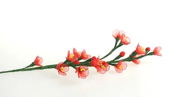 80 cm, Dĺžka 100ks 24# 0.6 mm/0.0236 Palcový Železný Drôt Pre Nylon Osadenie Kvet DIY Ručne vyrábané Umelé Kvety, Takže Materiálov