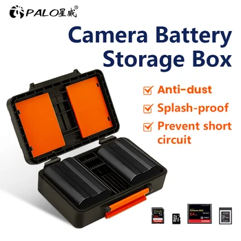 Fotoaparát Skladovanie Batérií Okno Pamäťovej Karty SD Prípade pre Canon LP-E6 LP-E8 LPE17 Sony NP-FZ100 NP-FM500H NP-FW50 Nikon EN-EL15 EN-EL14