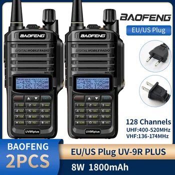 1/2KS Baofeng UV-9R plus Vodotesný IP68 Walkie Talkie 10W VHF UHF 400-520MHz Dual Band Prenosný Vysielač Ham obojsmerná Rádiová