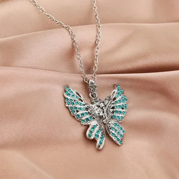 Móda Ženy Náhrdelník Kórea Nový Štýl Butterfly Prívesok Náhrdelník Darček Pre Dievča Roztomilý Krku Krásne Šperky Veľkoobchod Dropshipping
