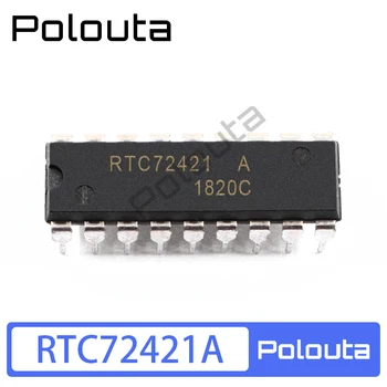 10 Ks RTC72421A RTC72421B DIP-18 4-bitový Hodiny Reálneho času Modul IC Čip Akustické Komponenty Zostavy Arduino Nano Integrovaný Obvod