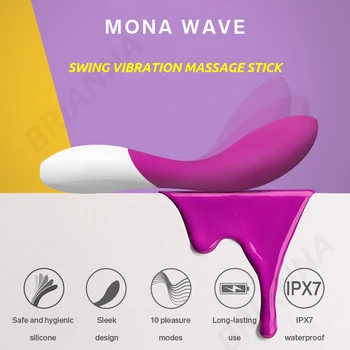 LELO MONA Vlna vibrátor sway vibračná hlavica masér mäkké silikónové G-bod Stimulátor klitorisu dospelý pár, flirtovanie, sex hračky