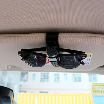 Prenosné Upevnenia Cip Univerzálny Auto Okuliare Prípadoch Lístok Karty Svorka ABS Čierne Okuliare Klip Auto Slnečná Clona Držiak na slnečné Okuliare