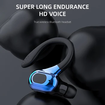Potlačením Hluku Športové Bezdrôtové Obchodné Headset Nepremokavé Visí Jednom Uchu Slúchadlá Bluetooth 5.2 Slúchadlá