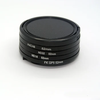 5in1 1 nastavte Fotoaparát ND Filter ND8 ND16 ND32+52mm Adaptér Objektívu Krúžok+Šošovky pre Gopro Hero 6 5 Čierne športové akcie Kamery gopro
