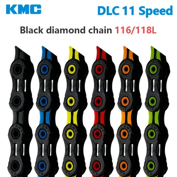 KMC DLC 11 Rýchlosť Reťaze MTB Bike Diamantové Reťaze Ultralight Black Red 116/118L X11 Horských Bicyklov 11V Reťaze pre Shimano Sram