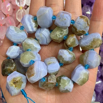 Prírodné Lapis Lazuli Fialová Achát Crystal Kameň Korálky 15