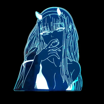 33 Štýly Anime Lampa Démon Vrah Akrylová Doska pre Ľahké Deti Darček Spálňa Decor LED Manga 3D Nočné Svetlo Len Akrylová Doska