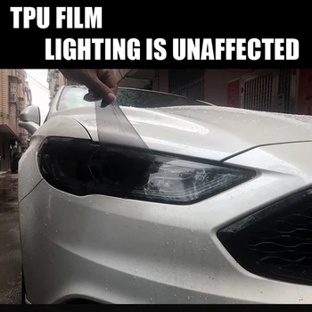 TPU Svetlomety Film Na BMW X5 X6-2021 Auto Styling Odtieň Black Priehľadné Predné Svetlo Ochranné Nálepky Príslušenstvo 2ks