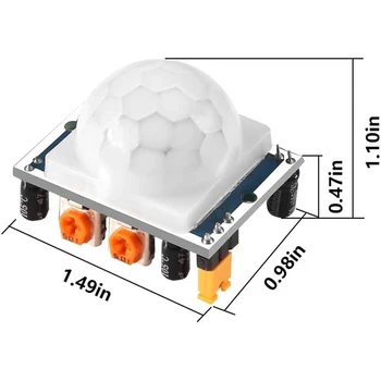 HC-SR505 HC-SR501 Nastaviteľné IR Pyroelectric Infračervené PIR Snímač Pohybu Detektor PID Moduly pre Arduino