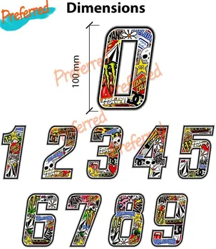Cker Bomba,10 Cm, Multicolor Bomba Čísla, Auto Nálepky, Obtisky pre Váš Domov Auto Chladičov Notebooky Pretekárske Prilbu Stene batožinového priestoru