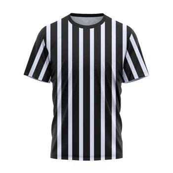 Profesionálne Vlastné Mužov Futbalového Rozhodcu T-Shirt, Shirt O-Neck Tričko-Krátke Rukávy Športové Top 2xs-6xl