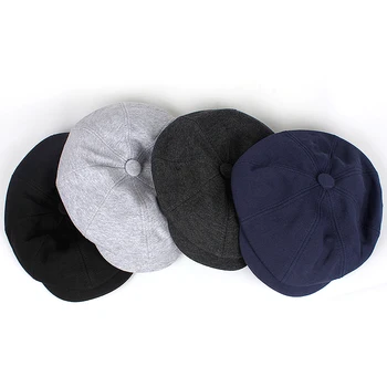 2019 módne farbou štyroch farieb beret spp vonkajšie voľný čas osemhranné klobúk mužov a žien na jar a na jeseň teplé čiapky
