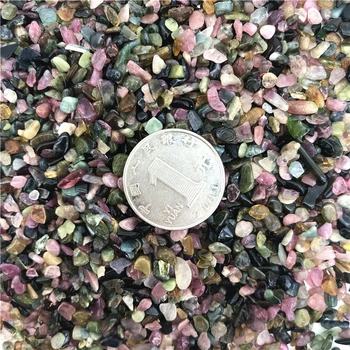 50g 2-4 mm Prírodné Farebné Turmalín Štrku Quartz Crystal Rock Čip, Liečenie Čakier Reiki Kameň Prírodné Kamene a Minerály